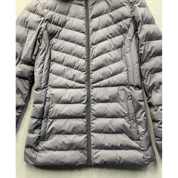 32 Degrees Heat Women’s Hooded Stretch Puffer Jacket Periscope Gray Size Small - Picture 7 of 11